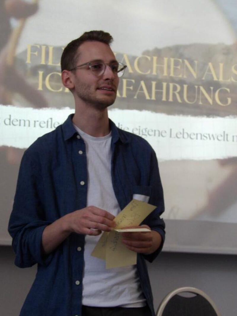 Phil Rieger bei einem Vortrag zum reflective film